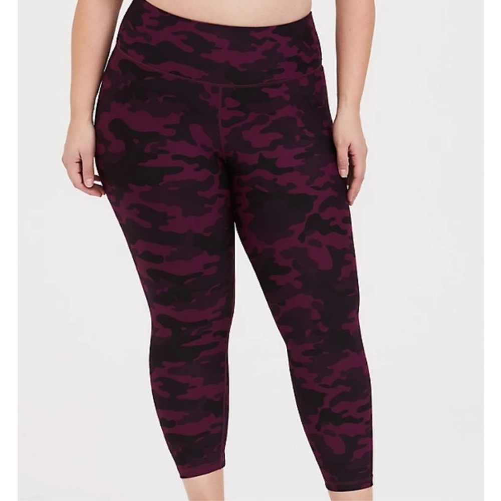 Torrid Purple and Black Camo Leggings